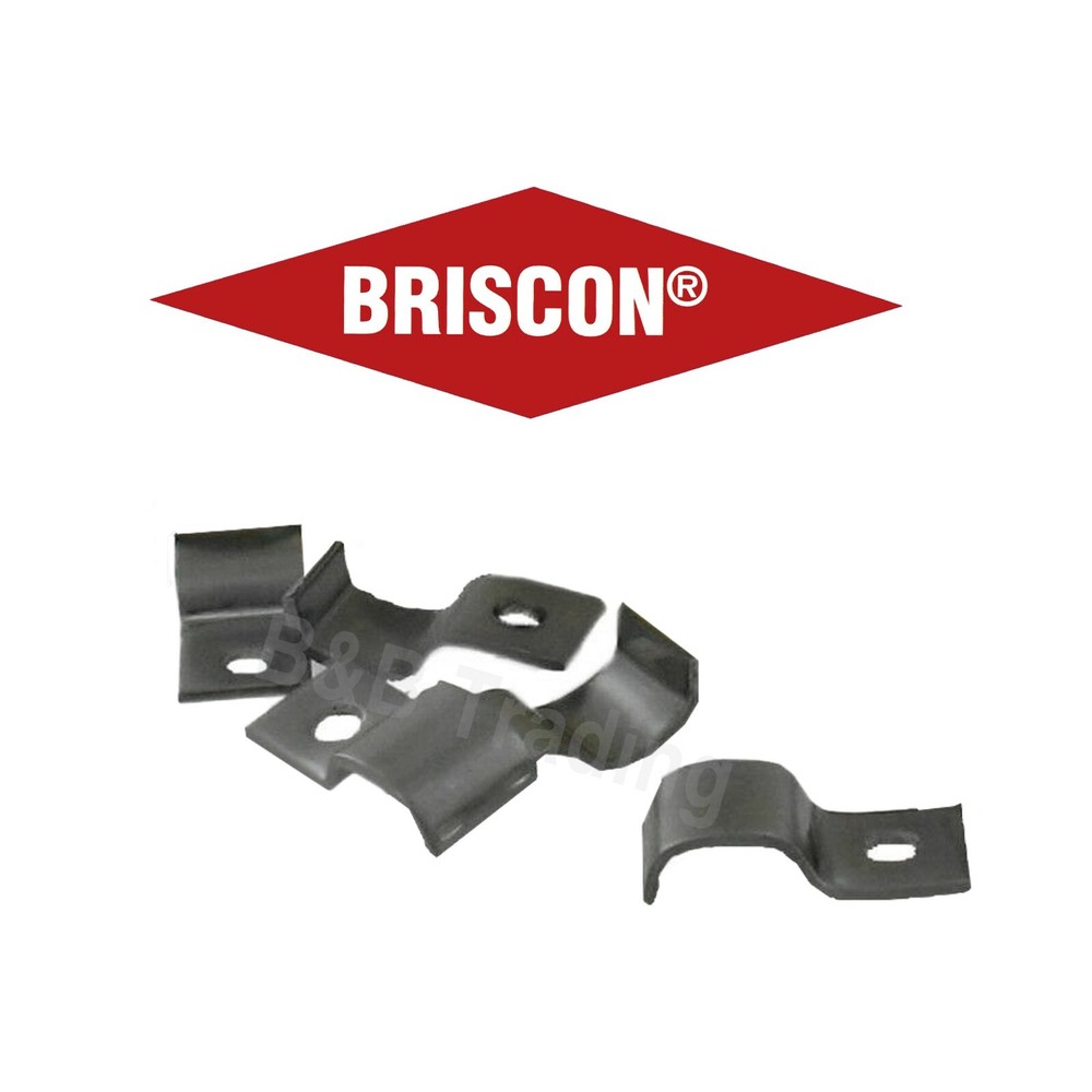 Briscon Galvanized Steel 1-Hole Midget Cable Straps B-E M-30