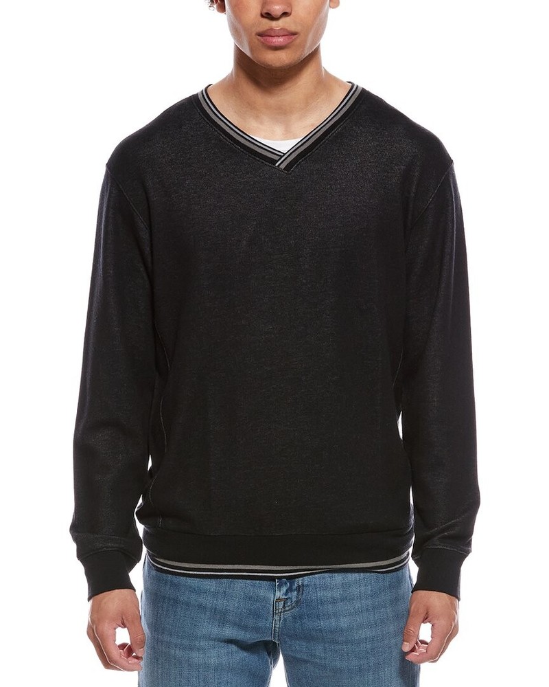 Ashworth Peached Saba V-Neck Sweatshirt Men's