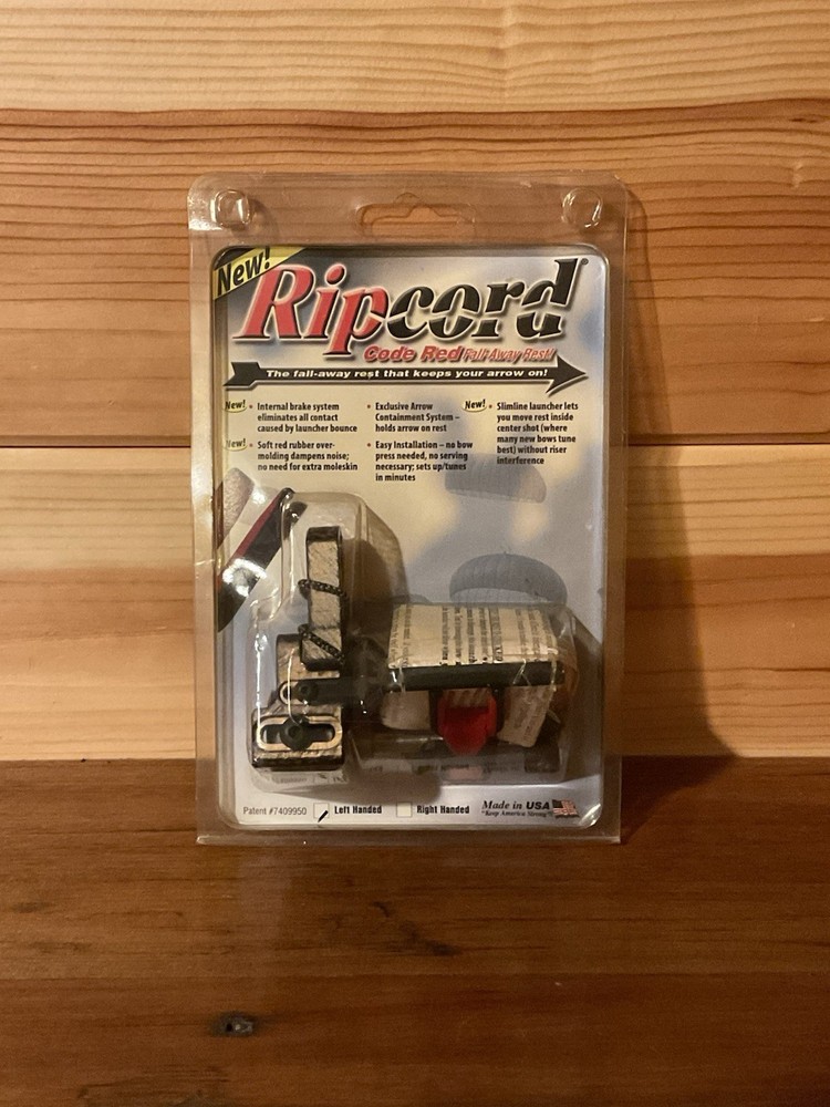 Ripcord Code Red Drop Away Camo Arrow Rest - Left Hand Cable Driven Fall Away LH