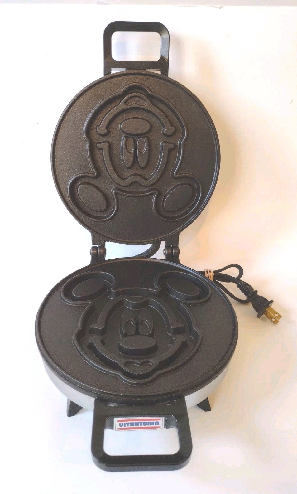 Vintage Rare VITANTONIO Mickey Mouse Waffle Maker Iron Disney 950 Tested WORKS!