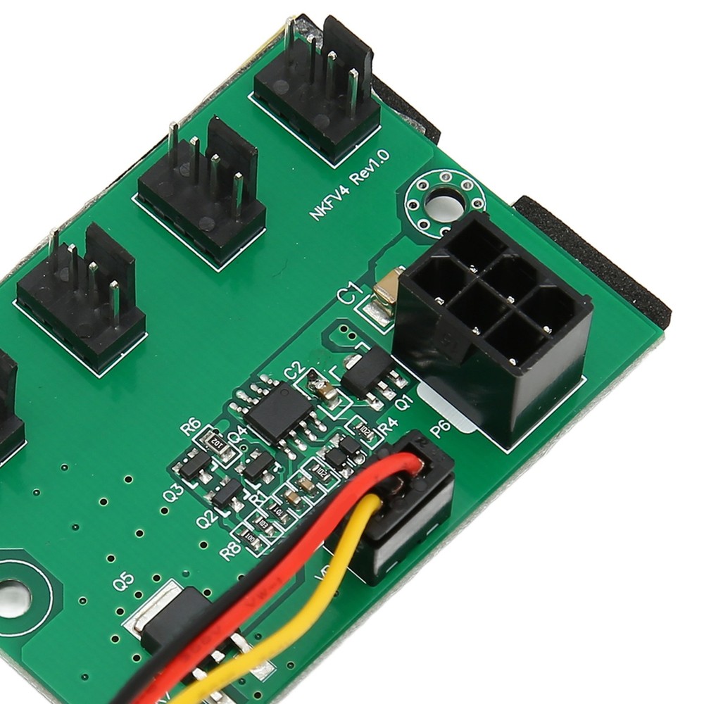 PC Fan Speed Controller DC 12V PWM 4 Way 11.8in Cable Easy Installation PC