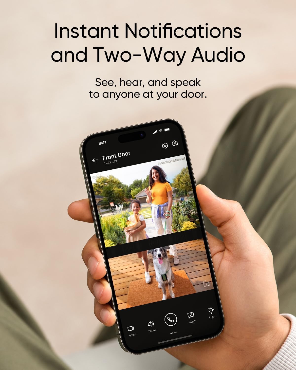 eufy Security Video Doorbell E340, 2K Full HD Dual Cameras & Head-to-Toe View,
