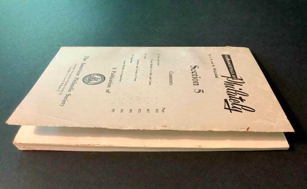 FUNDAMENTALS OF PHILATELY Vols 3-5 1964-68 APS Generously Illustrated Softcover