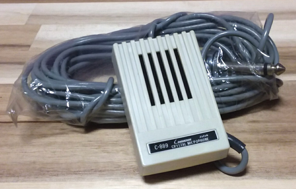 Vintage Conqueror Crystal Microphone (Harmonica?) ~ Model C-889 ~ NEW