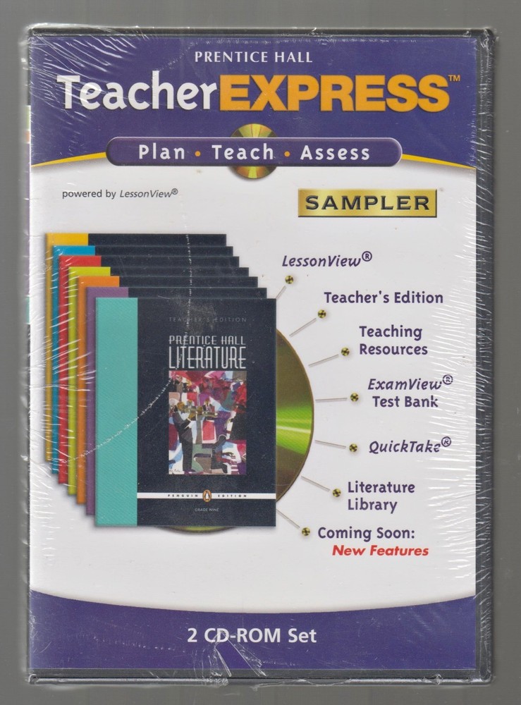 Prentice Hall TeacherExpress Teacher Express Sampler 2 CD-ROM Set Sealed