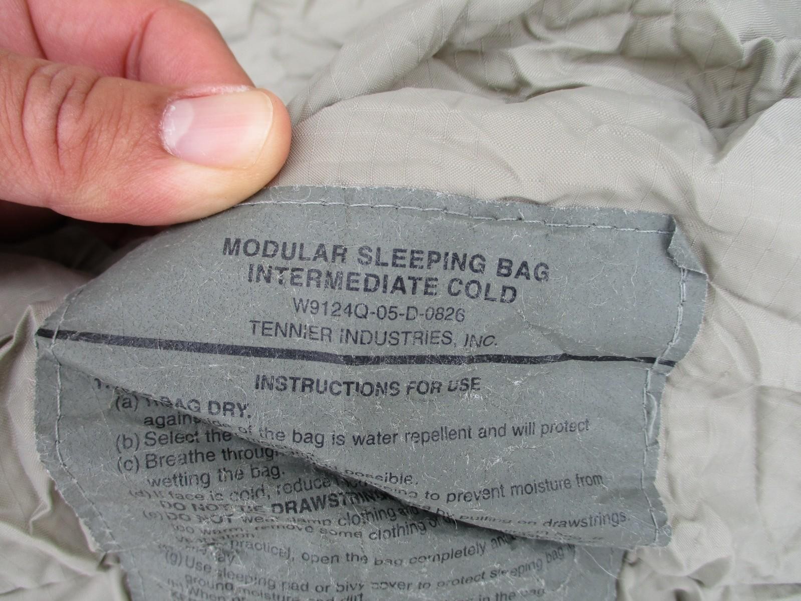 USGI Army Military 4-Piece Modular Sleep System MSS ACU Sleeping Bag Set