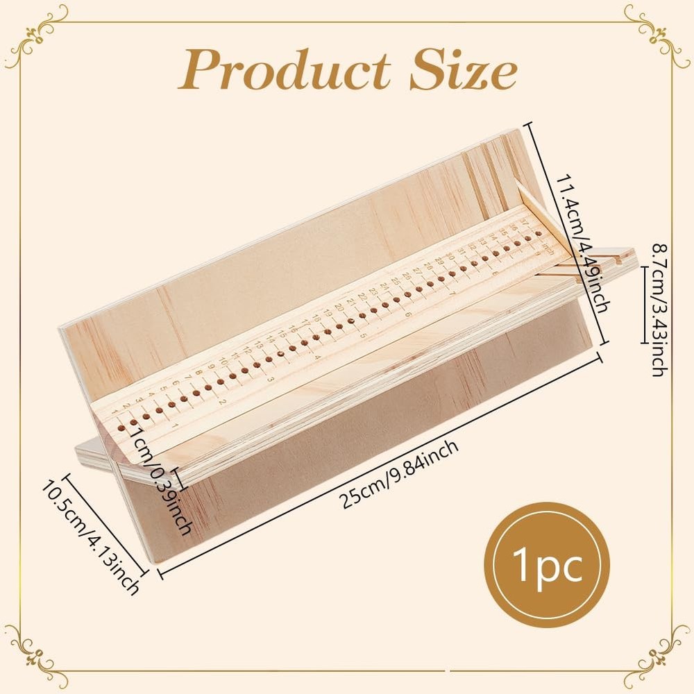 9 Inch Wood Bookbinding Punching Tool, Pine Book Binding Cradle, Book Binding...