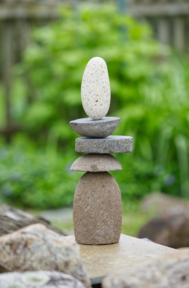 5 Stone - 15” Stylized Stone Cairn