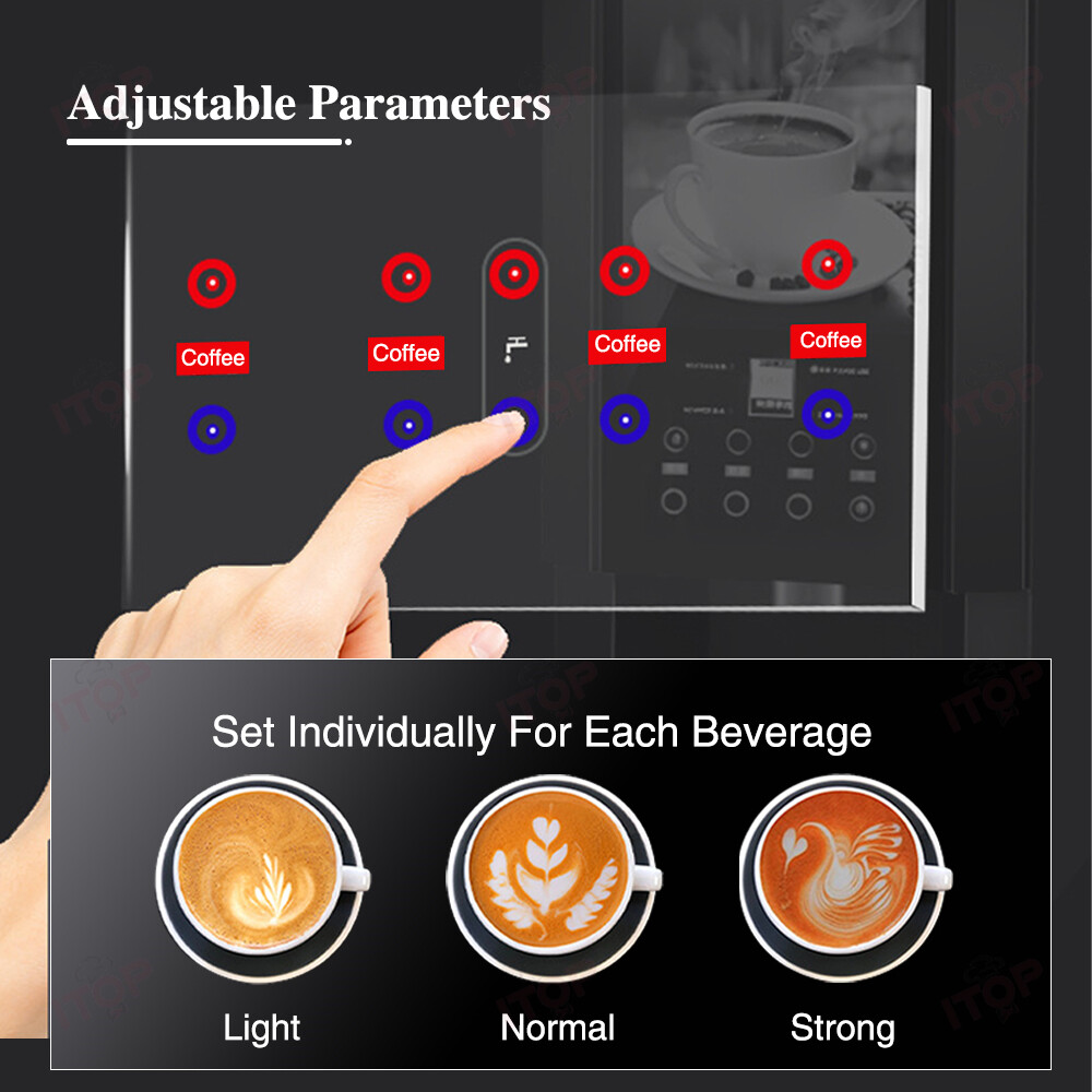 Commercial Coffee Machine Multi-Function Hot Cold Instant Coffee Maker 110V/220V