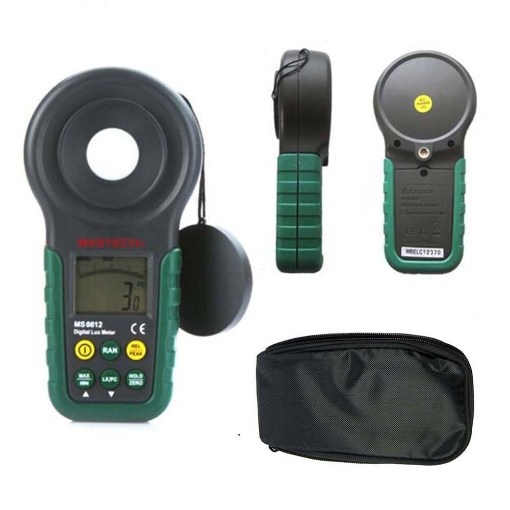 MASTECH MS6612 Pro Multi Function Luxmeter Light Meter Foot Candle Auto Range