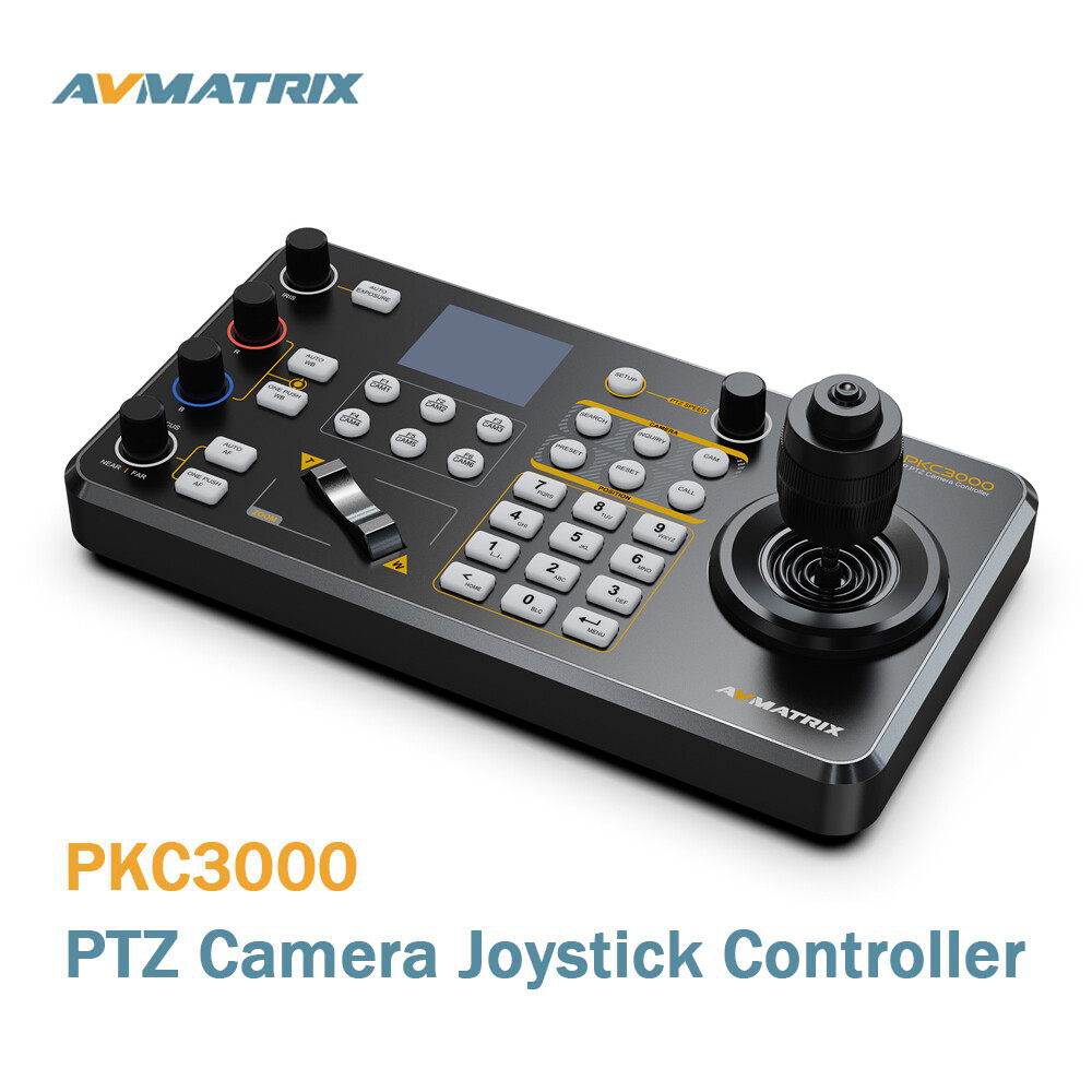 Avmatrix PKC3000 IP & Serial PTZ Camera Network Keyboard & Joystick Controller