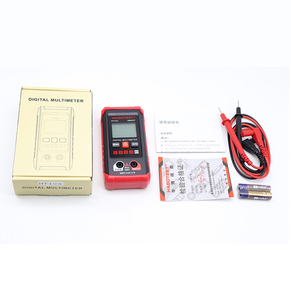 Digital Multimeter Electrical Auto-Ranging Voltmeter Non-Contact Voltage Tester