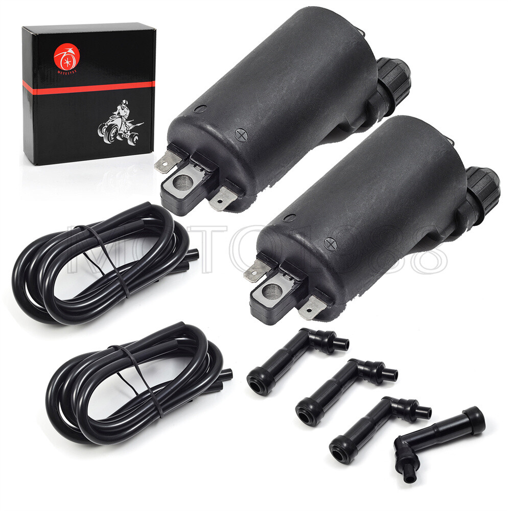 2x Ignition Coils W/ Wire For Honda Nighthawk CB650,Goldwing 1100 GL1100, GL1200