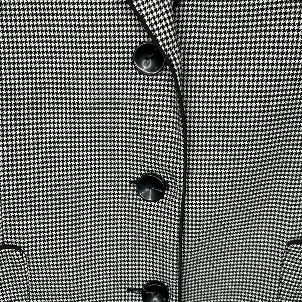 LINDOR Houndstooth Black & White Blazer - Size 16