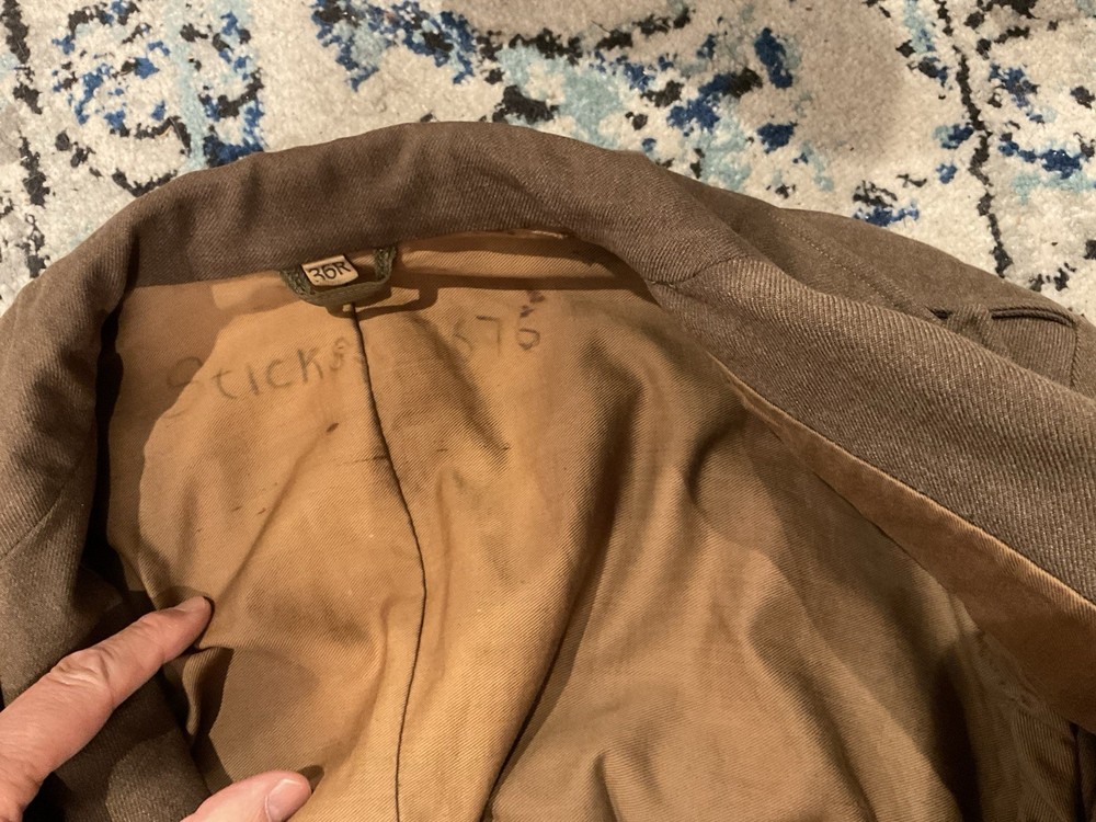 ORIGINAL WWII US 66TH DIVISION IKE JACKET UNIFORM