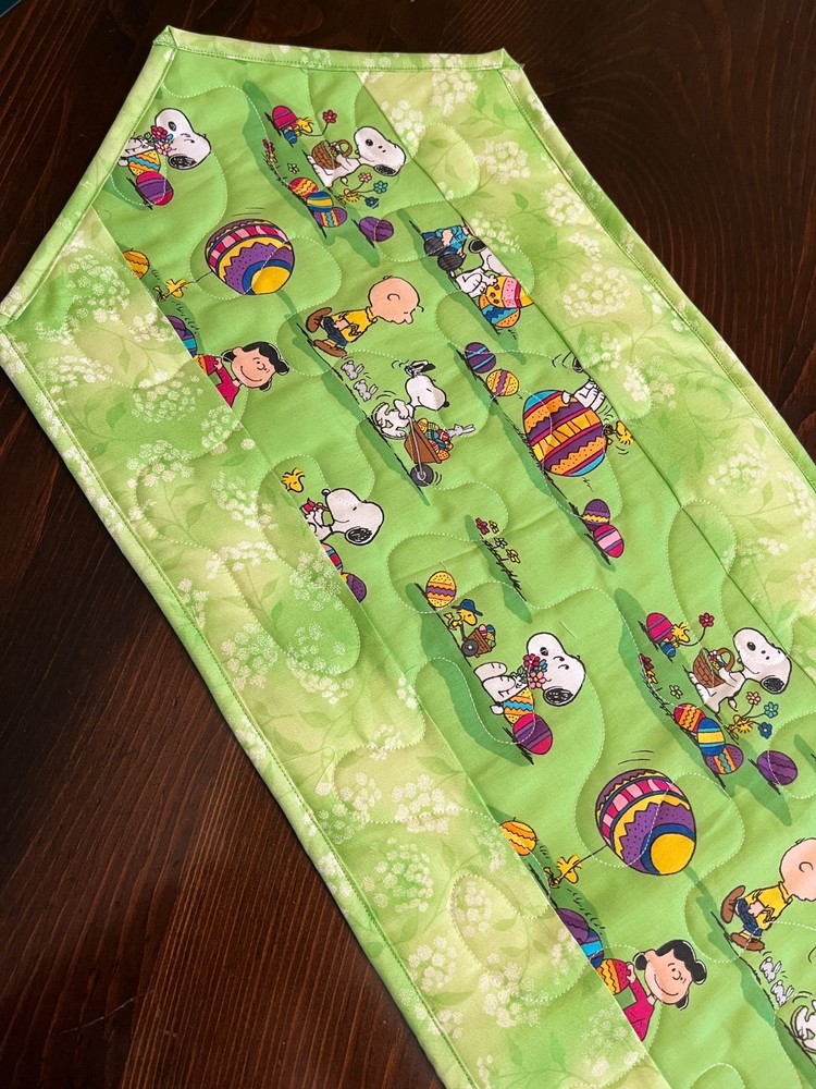 Handcrafted-Quilted Table Runner - It's a Charl Brown Easter - NEW 2026