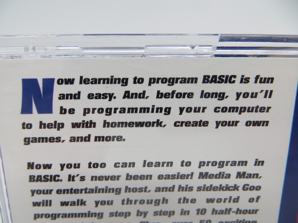 Interplay's Learn to Program BASIC (CD-ROM, 1998) For Windows 95/98 / MAC