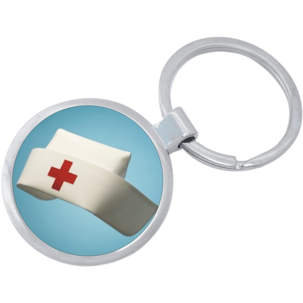 Nurse Hat Keychain - Includes 1.25 Inch Loop for Keys or Backpack