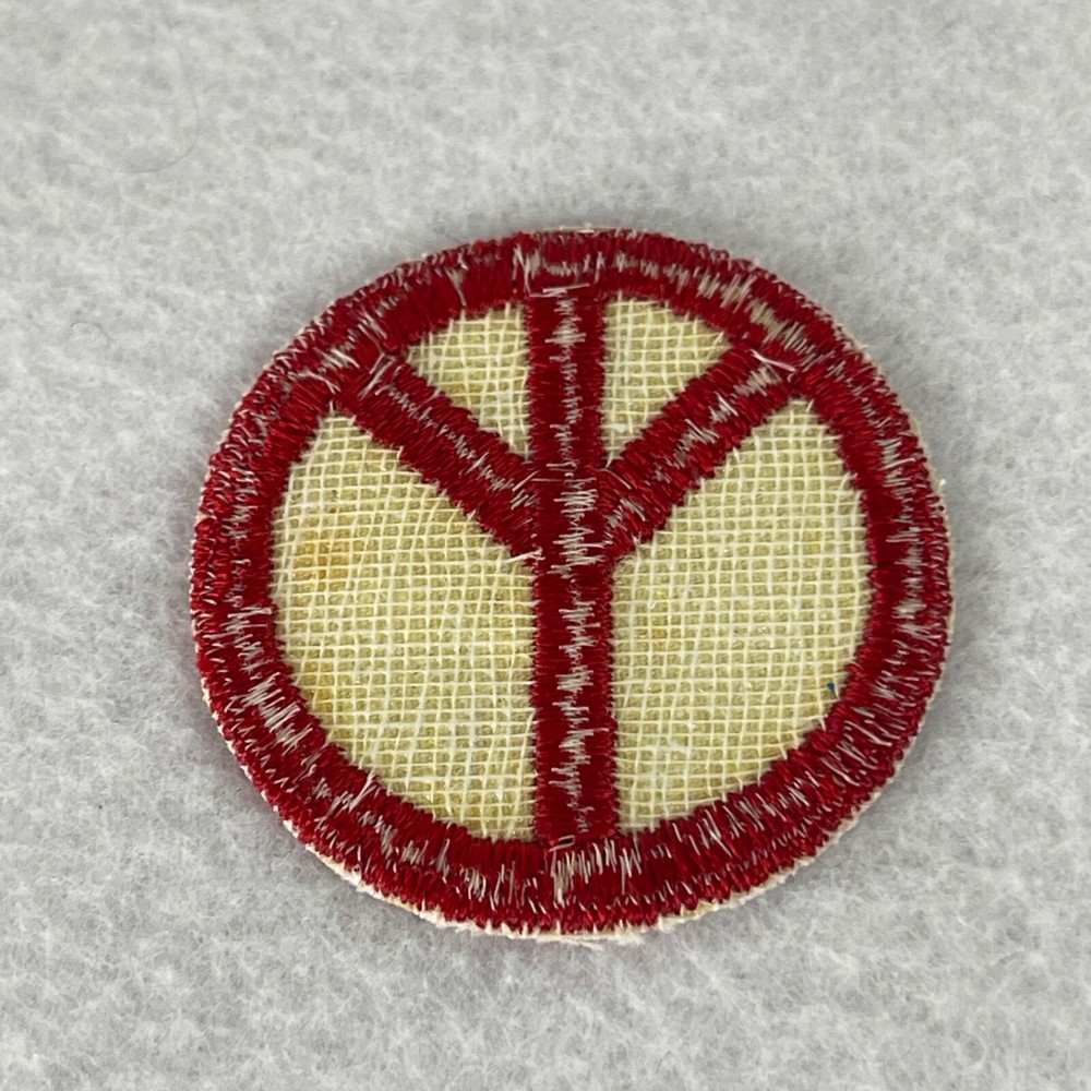 Peace And Love Patch Badge Red Peace Embroidered