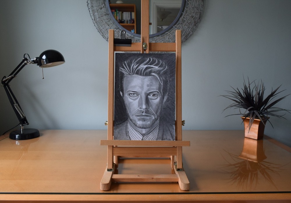 David Bowie Pencil Drawing Art Print A3