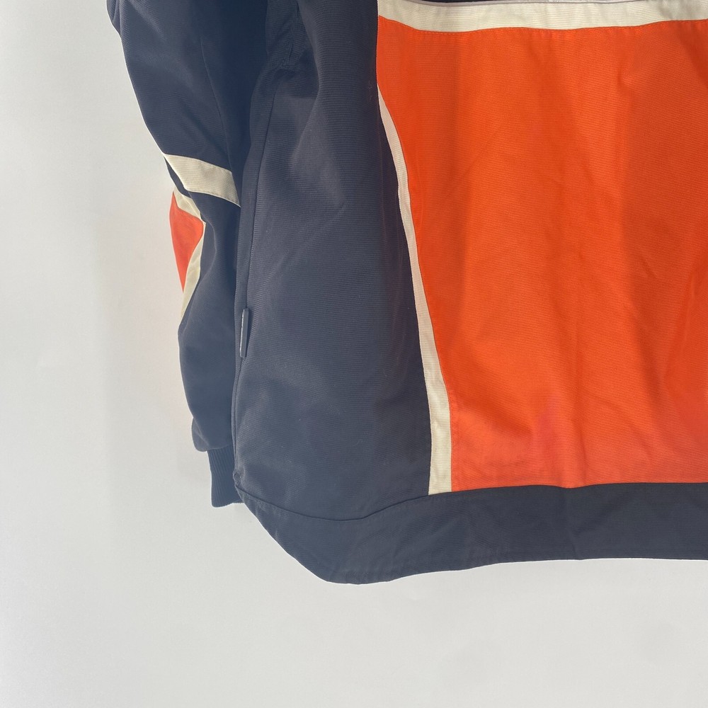 VTG Arctic Cat A-TEX Snowmobile Pullover Shell Jacket Black Orange White Sz XL