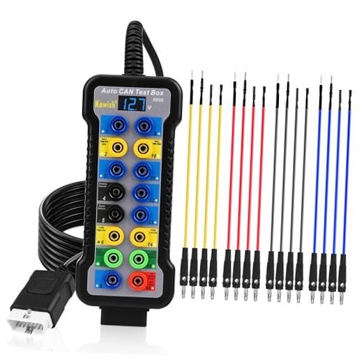 OBD2 Breakout Box Powerful OBDII Protocol Detector, 16 Pin Automotive CAN