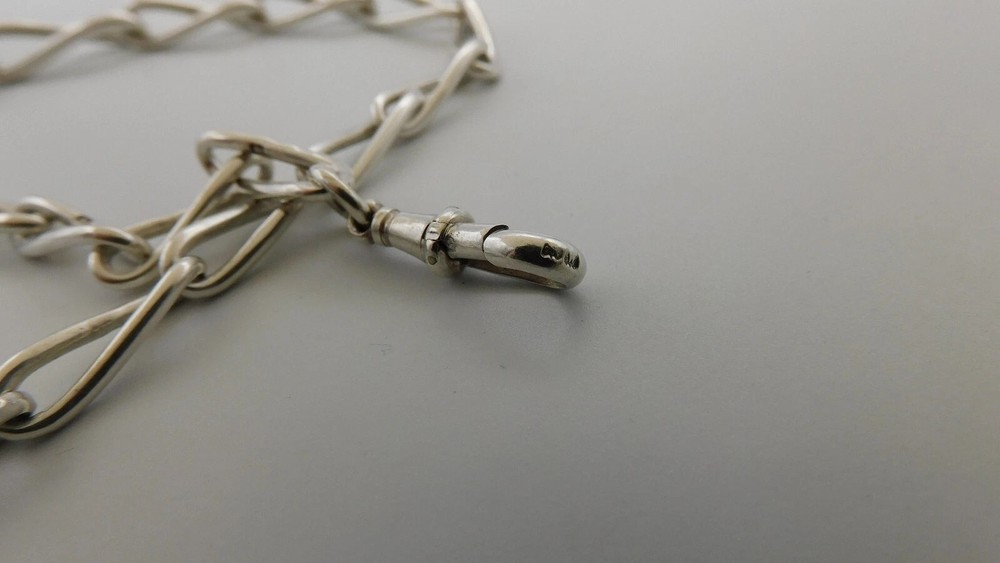 Silver pocket watch chain pocket watch silver chain A116