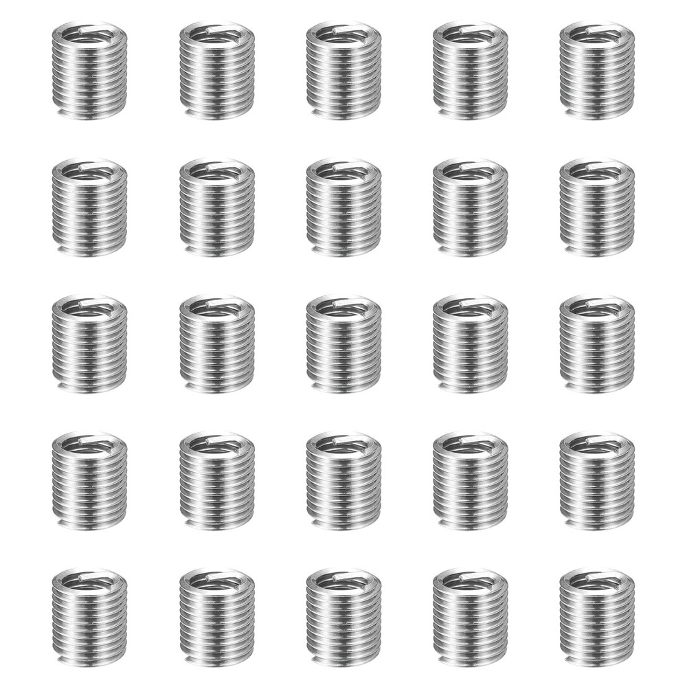 50pcs Wire Thread Inserts M5 x 0.8 x 2D Metric Helical Threaded Sleeve