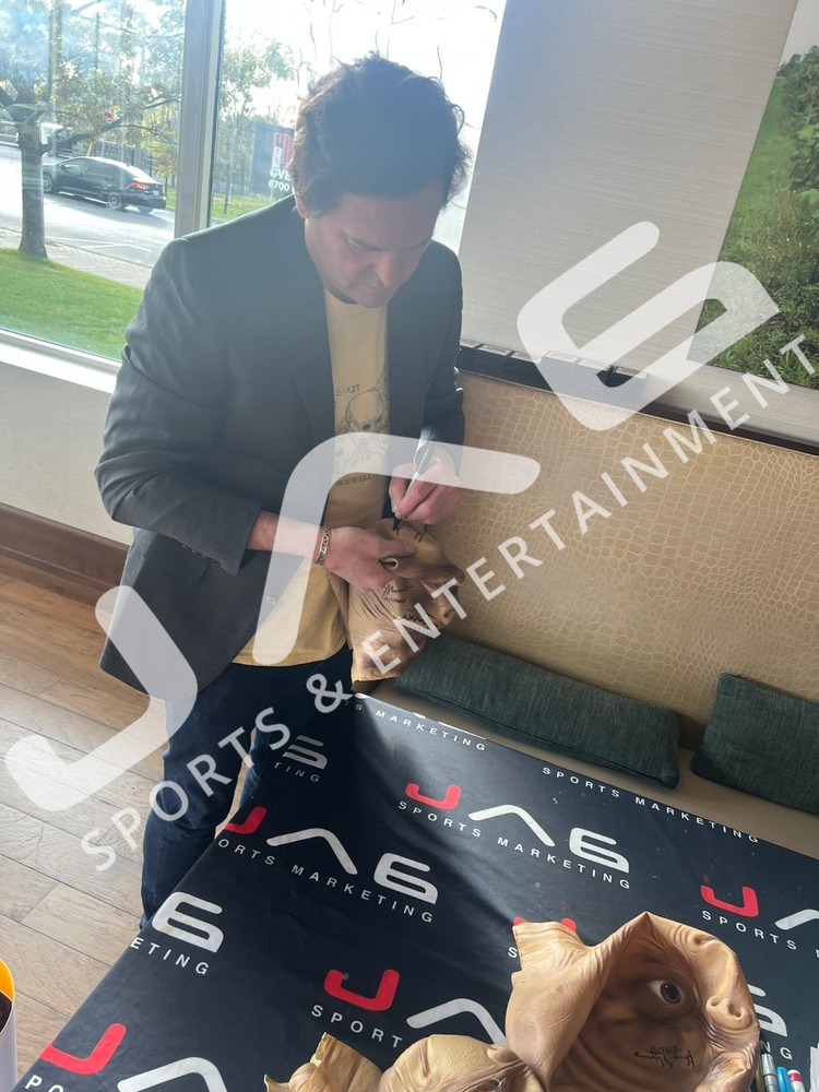 DeMeritt, Thomas, Wallace & MacNaughton autographed signed mask E.T JSA