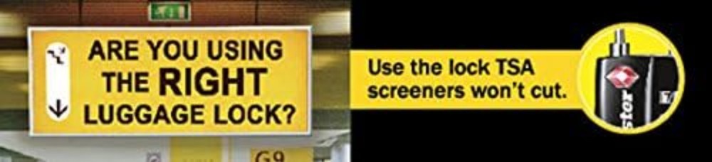 TSA Approved 4688D Customized Combination Luggage Lock - 1 Pack Assorted Colors