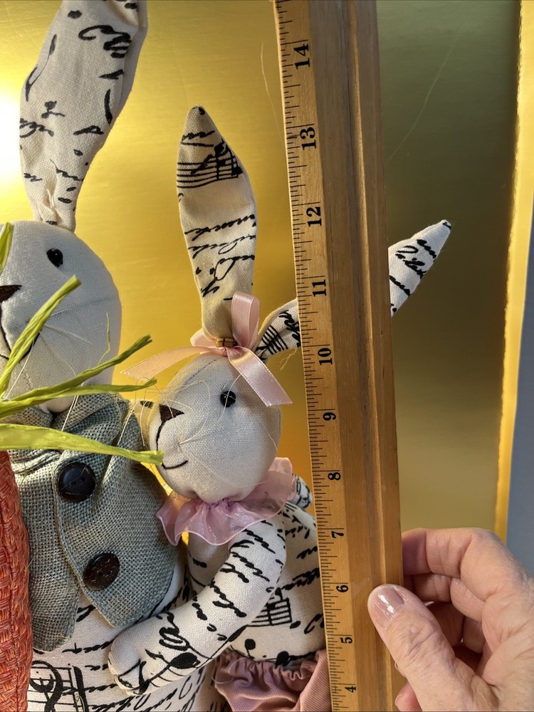 Hugging Cloth Easter Rabbits Stuffed Weighted Musical Note Material Carrot