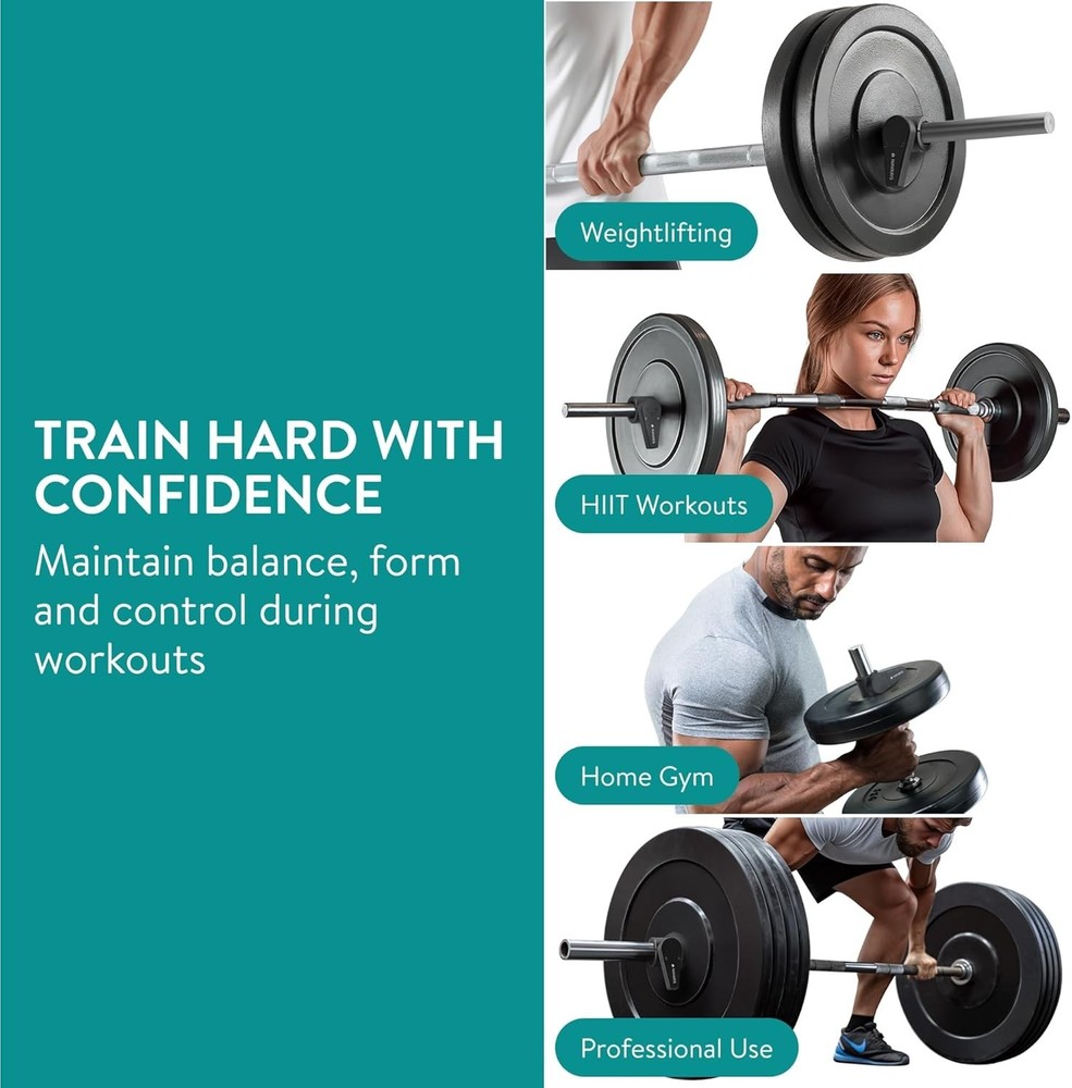 Efficient 30mm Barbell Clamps - Enhanced Stability and Fast Release Weight Clips