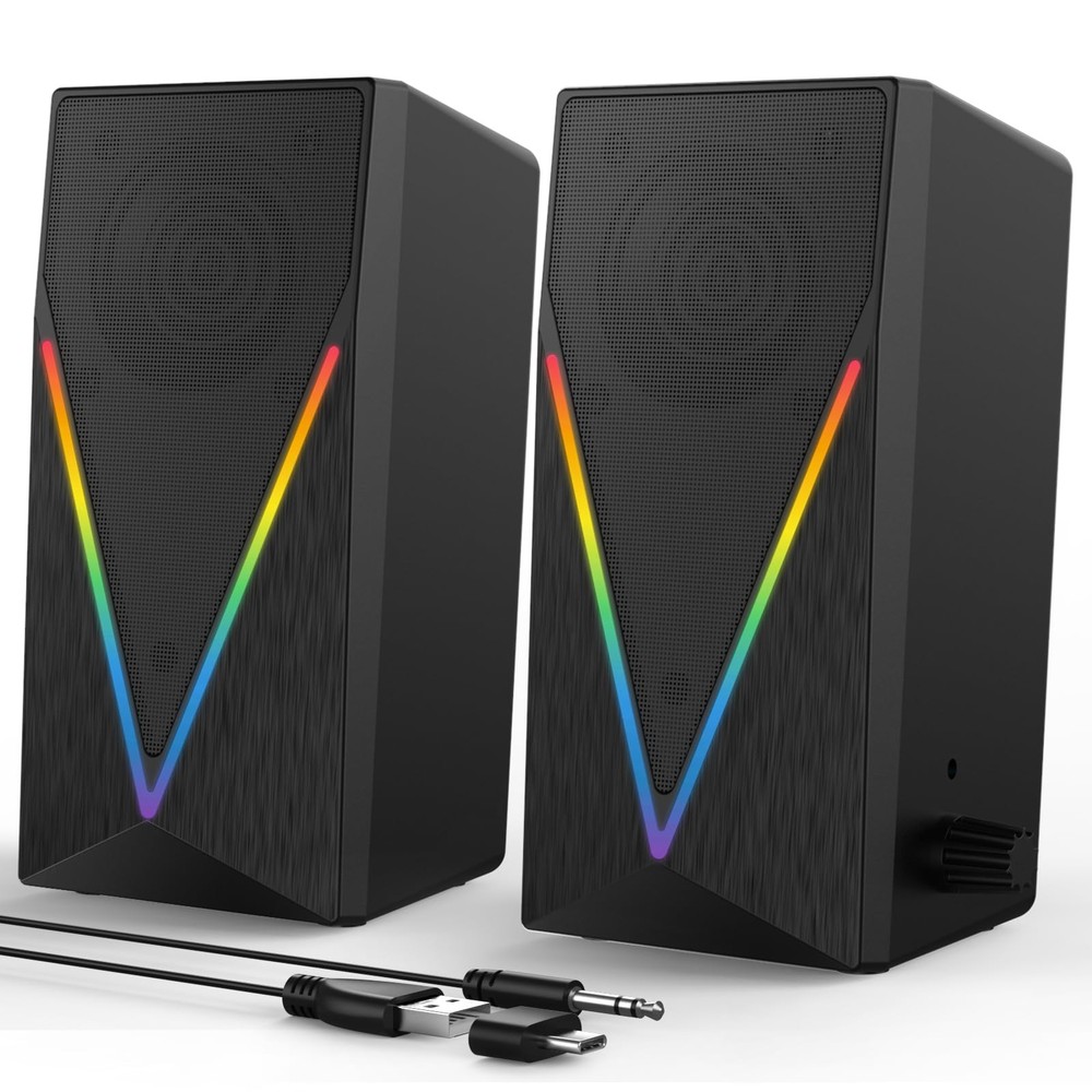 Computer Speaker Amplifier System Set Desktop Multimedia Speakers for Laptop Pc
