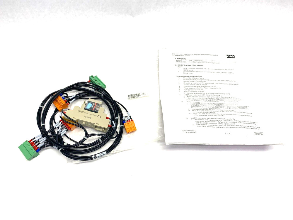 Kone KM1364617R01 Bypass Switch Wiring Harness Modification