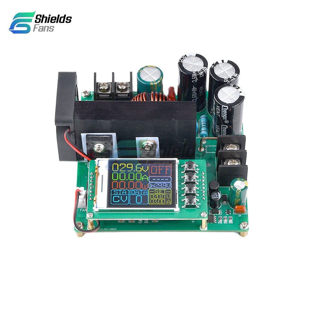 DC9V~60V 900W 15A CNC LCD Display Constant Current Voltage DC Boost Module