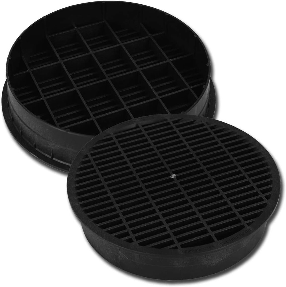 Polylok 8" Pipe Grate (Black) PDB-8G