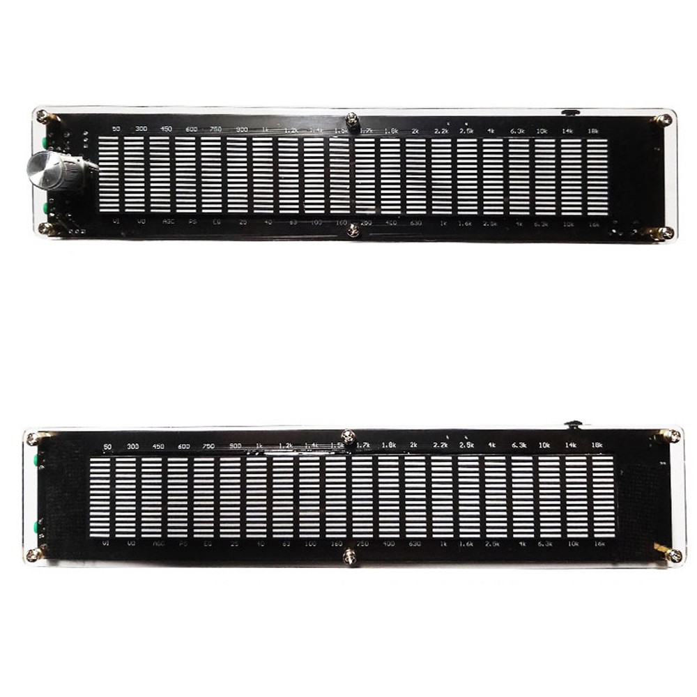 Stereo VU Meter Indicator 20 Segment Music Spectrum Analyzer LED Level Display