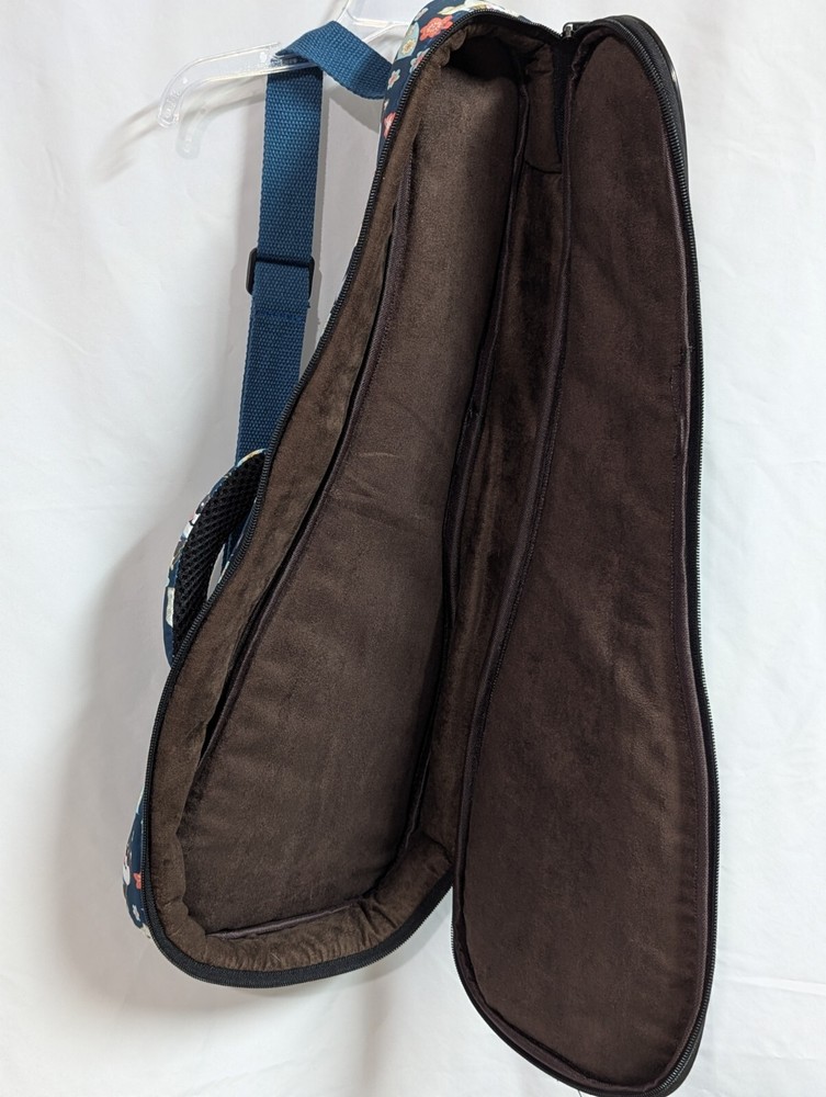 Violin Backpack Padded Cat Design Pocket Handle Adjustable Straps