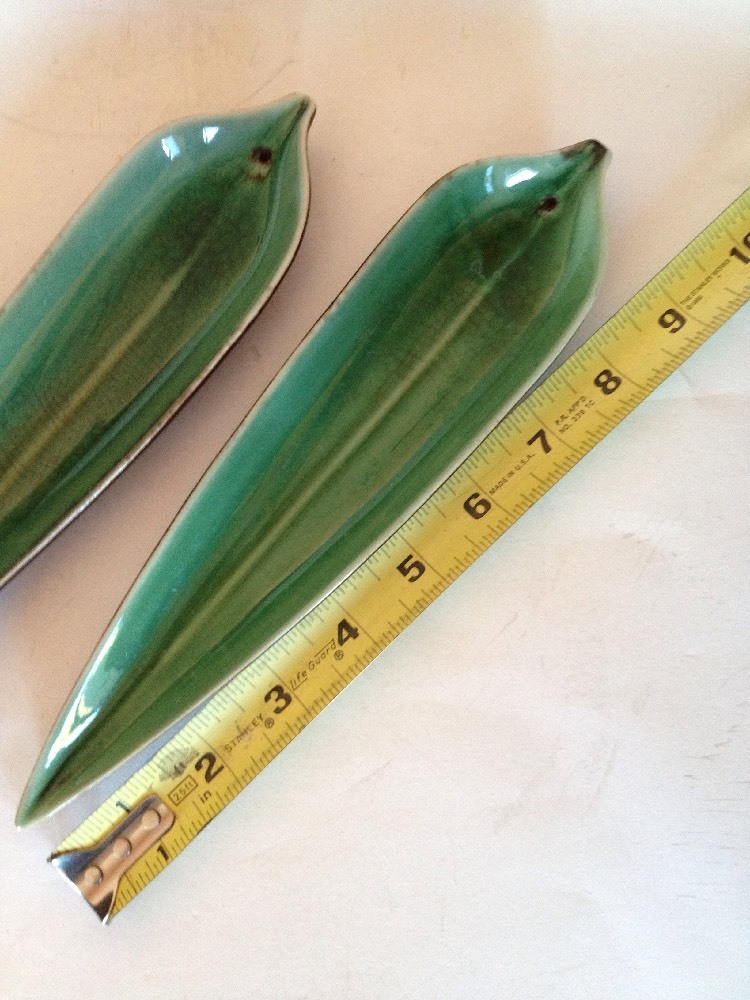 2 Porcelain Leaf Tray/dish. Olive dish Appetizer