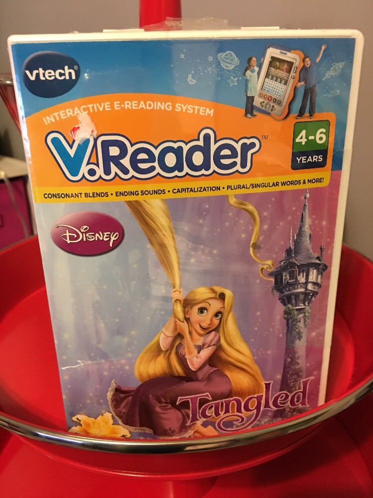 VTech V.Reader Disney Tangled  -Educational Interactive E-Reading System New (A)