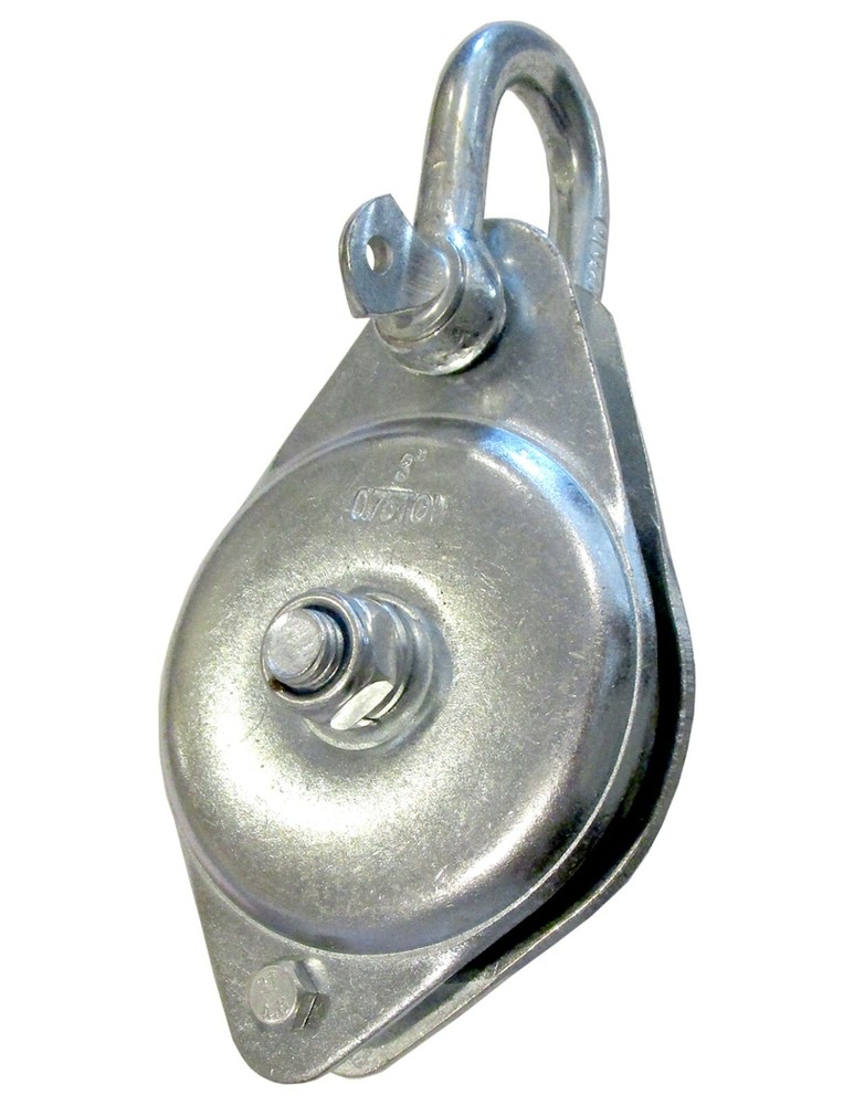 1 Ton 3" Light Duty Rigging Block | Electro-Galvanized Pulley with Sheave