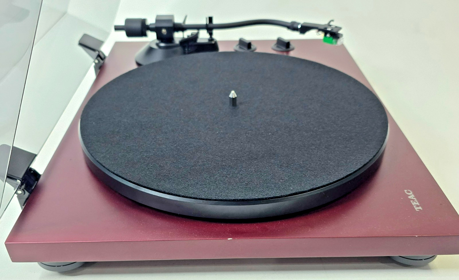 TEAC TN-400S Analog USB Turntable Record Player Cherry Red