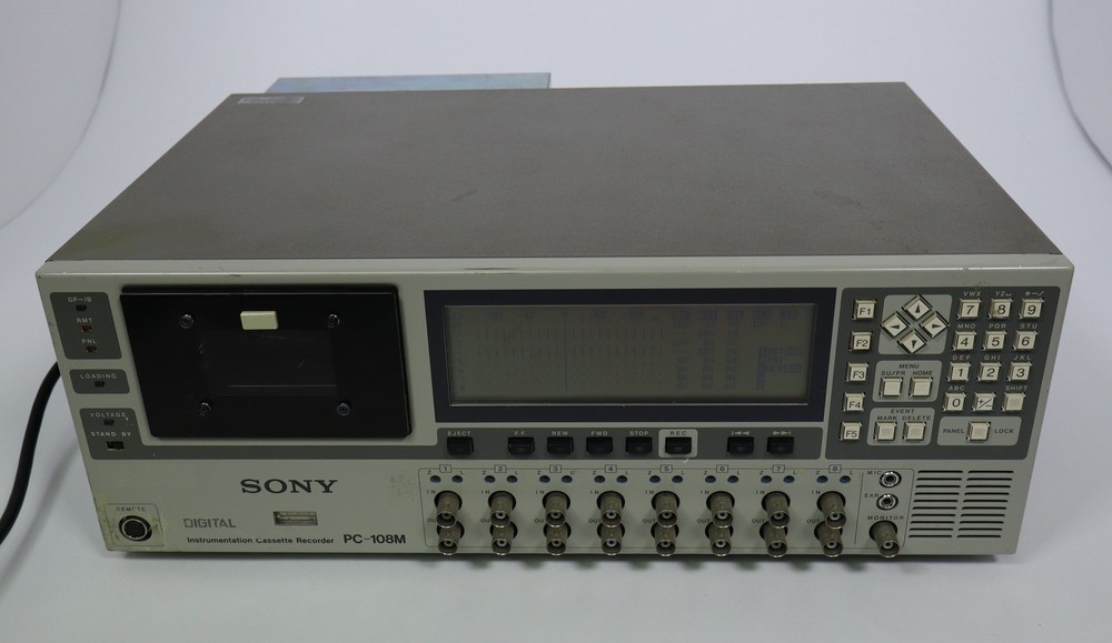 Sony Digital Instrumentation Cassette Recorder PC-108M - Powers on - Untested