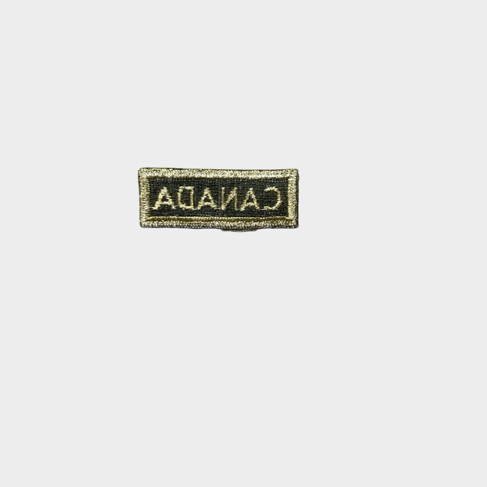 Canada Tab Patch Green Military