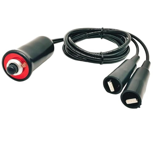 Heavy Duty Remote Starter Switch2V Push Button with 5ft Wire and Alligator 1