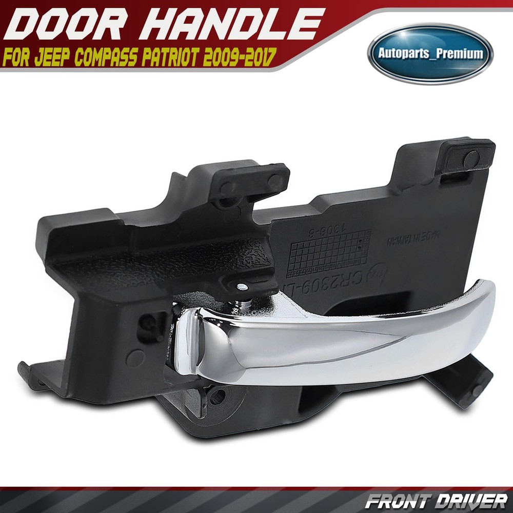 Front Driver Side Chrome Interior Door Handle for Jeep Compass Patriot 2009-2017
