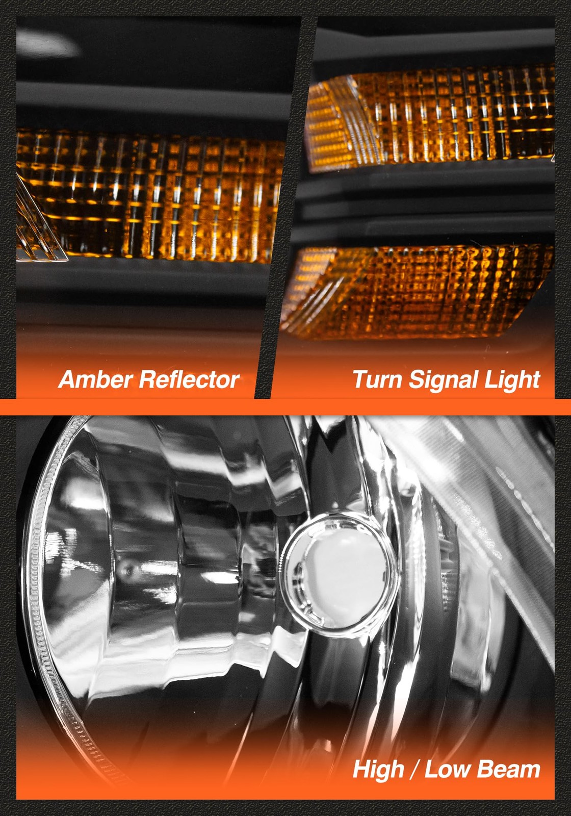 Headlight Assembly Compatible with Ford 10-14 Mustang /Mustang Headlamp