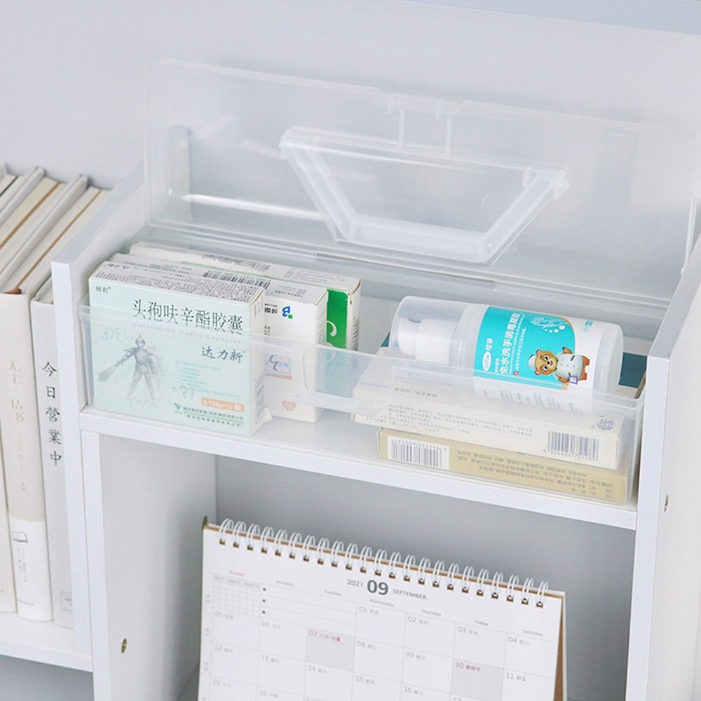 Clear Plastic Storage Boxes with Lock Lids Stackable Box Home Office Kitchen