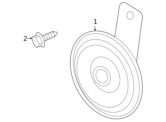Genuine GM Horn 42639754
