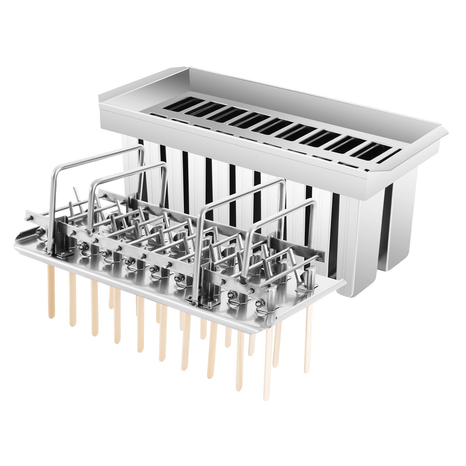 Ice Cream Stick Mold 20pcs Mold Cup Stainless Steel Mold Commercial